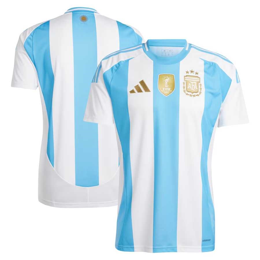 Mens Argentina 2024 White Blank Home Soccer Jersey